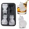 Bandeja de Hielo de Silicona Molde Personalizado de Cubitos de Hielo con Animales Alpaca Gato Bulldog Francés Labrador Molde de Bandeja de Hielo de Silicona