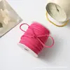 Decoración de Cordón Colgante de Gamuza, Cordón Rosa, Cuerda, Hilo, Cordón Trenzado de Piel de Ciervo, Cordón para Colgar Colgante de Piel de Vaca Blanca