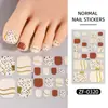 Verano Zhengxiang nuevo película de esmalte de uñas pegatinas para uñas de los pies bronceado polvo de cebolla ola linda chica pegatinas para uñas de los dedos del pie