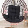 Almofada Removível e Lavável para Cadeira de Rattan Grande Cor Sólida Capa de Almofada para Cesta Suspensa Almofada para Balanço Cadeira Suspensa Ampliada