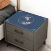 Tapete de Mesa de Cabeceira de Luxo Leve Tapete de Mesa de Couro Pvc à Prova d'Água Popular Tapete de Mesa de Cabeceira de Quarto Pano de Cobertura Simples Sem Lavagem