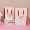 Nuevas Bolsas de Regalo Rosas en Stock para San Valentín, Bolsas de Regalo para Niñas, Bolsas de Cartón Blancas, Bolsas de Regalo Exquisitas