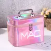 Bolsa de almacenamiento de cosméticos linda labio simple estuche de cosméticos portátil grande portátil gran capacidad caja de almacenamiento para niña