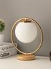 Luminária de mesa criativa simples moderna moda nórdica personalizada para estudo decoração de mesa aconchegante vidro quarto luminária de cabeceira