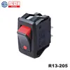 Taiwan SCI tipo de interruptor de entrada nova R13-205 alta corrente basculante circuito simples e duplo 2 velocidades 3 velocidades interruptor UL