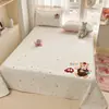 [Fragrância Premium] Fofo Estilo Ins Bobo Algodão Lavado Desenho Animado Toalha Bordada Colcha Conjunto de Três Peças