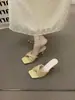 Primer Encuentro con Zapatos de Tacón Fino de Temporada, Sandalias Tejidas Estilo Francés Festivo, Zapatos de Hada para Verano 2026, Adecuados para Combinar con Vestidos