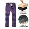 Pantalones de combate desmontables de lana de cordero para hombre y mujer, pantalones softshell para exteriores, pantalones de senderismo, pantalones de esquí con forro polar engrosado, a prueba de viento e impermeables