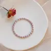 Pulseira de Miçangas de Painço de Pérola de Água Doce Natural com Fio Elástico, Não Desbota, Presente de Estilo Fada de Nicho para Meninas, Vibes Jovens