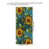 Flor de girassol eletrostático adesivo de vidro PVC adesivo de janela de vidro removível adesivo de janela