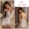 Lindo Sexy Renda Patchwork Sedutor Costas Nuas Acolchoado Cetim Camisola Robe Conjunto Casa Feminino 5334