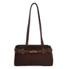 Bolso de gamuza, nuevo estilo para mujer, colección de otoño de moda, diseño retro, adecuado para ir al trabajo, gran capacidad, bolso de hombro, y se puede llevar bajo el brazo