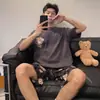 Transmisión en Vivo Transfronteriza Pijama de Shorts Estampados de Manga Corta para Hombre Verano Jersey Casual Estilo Japonés Ropa para el Hogar que se Puede Usar Afuera para Hombre Verano