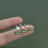 Aretes de Tornillo de Zirconia S925 para Perforación de Oreja, No Necesitas Quitarte los Aretes al Dormir, Aretes Pequeños Nuevos para Mujer