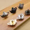 Maçaneta de Cobre Antiga, Clássica Retrô Cor de Café Prateada para Porta de Armário Gaveta Armário Estilo Chinês Escovada Preta Maçaneta de Furo Único