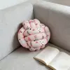 Almofada de Bola de Nó de Natal Tricotada à Mão Decoração de Sofá Sala de Estar Transfronteiriça Amazon temu Dropshipping Travesseiro