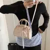 Bolso de Axila de Moda 2025 Primavera Nuevo Simple de Gama Alta Letra Pequeño Cuadrado Bolso Cruzado de Moda