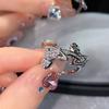 Saturno sentido del diseño nicho ins estilo frío alto sentido anillo abierto moda todo fósforo anillo de dedo índice joyería para mujeres