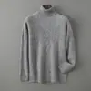 Baicai Veludo Outono/Inverno Novo Lã Gola Lapela Masculino Casual Quente Tricô Suéter Pulôver Camada Base Top Roupa Íntima