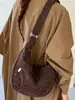 Bolso casual de gran capacidad con estampado de leopardo, bolso cruzado retro estilo Hong Kong ins, bolso de axila de nicho, bolso tipo bollo de alta moda de tendencia