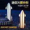 Encendedor Doble Recto, Potente Potencia de Fuego, Encendedor a Prueba de Viento, Forma de Mini Cohete Bala, Mechero Portátil para Exteriores