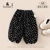 Colección de primavera para niñas: Conjunto de ropa infantil estilo coreano, cómodo top floral de manga larga y pantalón con ribete de encaje para bebés y niños pequeños