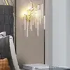 [Transfronteiriço] Luz Principal de Restaurante, Novo Lustre de Cristal Estilo Francês para Quarto de Villa, Luz Principal de Restaurante de Designer para Sala de Estar, Cor Creme