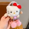 Lazo para el cabello de Kuromi Cuerda para el cabello para niños Lindo Sanrio Lana Dibujos animados Tendones de goma Accesorios para el cabello de niña con bola de cola de caballo