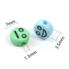 Letras acrílicas con cuentas sueltas, cuentas planas, para pulseras, pendientes, accesorios de joyería hechos a mano para niños, DIY, venta al por mayor