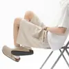 Shorts Casuales de Lino Sintético Color Café con Corte Diagonal para Hombre, Ropa Exterior Ligera y Transpirable de Verano, Pantalones de Cinco Puntos de Algodón y Lino, Pantalones Sueltos de Largo Medio