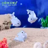 Miniaturas de tiburón y ballena para micro paisajismo, decoraciones DIY lindas y creativas, accesorios de bolsa sorpresa y adornos para coche en miniatura