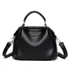 Bolso Boston Apple de alta gama a la moda, grande, con patrón de lichi, de cuero genuino, para mujer, práctico, portátil, tipo almohada, de un hombro, bandolera