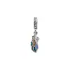 2025 Nuevo Moda de Goteo de Aceite Tortuga Azul Pluma Colorida Pulsera de Pastel Pequeño Accesorios de Joyería DIY con Cuentas