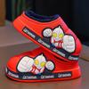 Pantufas de Algodão Ultraman Kidsren Outono e Inverno Bebê Desenho Animado Meninos Forradas com Lã de Carneiro Solado Grosso Impermeável Antiderrapante Sapatos de Algodão para Casa