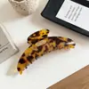Pinza para el pelo de tiburón de acetato con estampado de leopardo estilo Ins coreano, Pinza de garra retro elegante de moda, Accesorio para el cabello dulce y etéreo