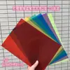 Hojas de Plástico de Forma de Ala A3 de Colores para Jardín de Infancia, Translúcidas y Transparentes, Hojas A4 Infantiles Hechas a Mano, Papel de Vidrio de Color Rígido para Luz y Sombra
