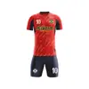 Roupas de Futebol Estampadas para Crianças Classe A Conjunto Esportivo Camisa de Manga Curta Masculina e Feminina Roupas para Acampamento de Treinamento de Estudantes Equipe de Competição