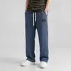 Pantalones Deportivos Casuales Largos de Pierna Ancha y Recta, Holgados, con Caída, de Marca de Moda para Hombre, Primavera y Otoño, Pantalones Casuales