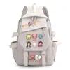 Mochila de mercancía del anime Magical Girl Madoka Magica Kuubi, con Madoka Kaname y Akemi Homura, una mochila escolar estilo 2D para niñas