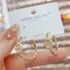 Elegantes e Luxuosos Brincos de Clipe Pig Nose com Microincrustação de Zircônia para Mulheres, Estilo High-End, Versáteis, Brincos Minimalistas, Acessórios de Orelha da Moda