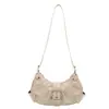 Bolso de axila de moda para mujer, nuevo bolso de motocicleta otoño 2026, bolso de hombro cruzado, bolso tipo empanada simple de estilo coreano para mujer