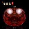 Buda Guangrong con Plato de Frutas de Cristal Plato de Frutas de Plástico Plato de Suministro Cuenco de Frutas Suministros de Buda de Chaoshan Suministros para el Salón de Buda Adornos