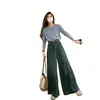 Jeans retro de pierna ancha para mujer, nuevo estilo primavera y otoño, diseño de talla grande para mujeres con curvas, tiro alto, holgados, de pierna recta, pantalones hasta el suelo