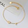 Nalan S925 Pulseira em forma de U de prata esterlina com contas de diamante Estilo coreano Fashion Commuter Ins Style Niche Jewelry S7099