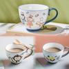 Gran Venta de LiquidaciónAuténtica Taza de Cerámica con Color Bajo Esmalte, Taza Grande para Desayuno, Oferta al por Mayor