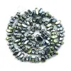 Directo de fábrica 4-8 piedra negra con cuentas moldeadas chapadas en mineral negro cuentas sueltas accesorios para pulsera collar DIY venta al por mayor de cuentas