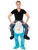 Pantalones de Disfraz Backman para Halloween y Navidad Pantalones de Backman Montando un Reno Papá Noel Caminando Disfraz Divertido de Muñeco de Nieve