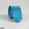 Corbata de color liso para hombre casual 5 cm estilo coreano seda artificial estrecha para lugar de trabajo boda negocios administrativa venta al por mayor