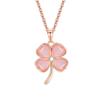 S925 prata esterlina opala trevo colar terno feminino de alta qualidade nicho pulseira estudante pingente flor clavícula