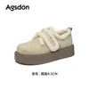 Sapatos Mula Tudo Incluído Augusden para Mulheres 2026 Novo Estilo Outono e Inverno com Solas Grossas de Pelúcia para Pessoas Baixinhas, Sapatos de Algodão Peludos, Botas de Neve